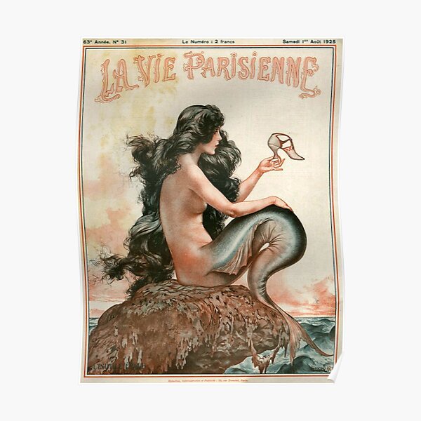 1920er Frankreich La Vie Parisienne Magazine Poster