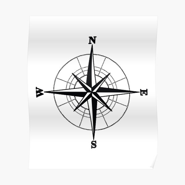 Compass Poster For Sale By Shawnnaraeart Redbubble