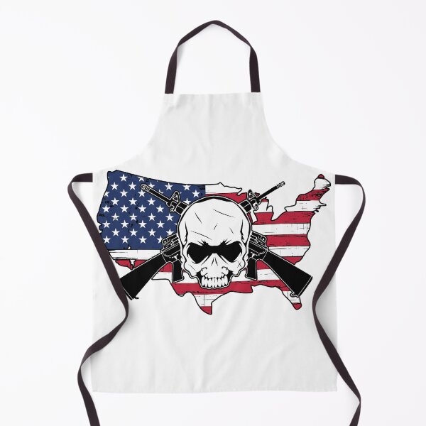 Item preview, American Flag Skull , Map of America, Cross Rifle Skull Gifts designed and sold by ARTsPlural.