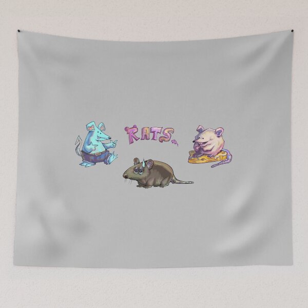 Item preview, Exasperated Rat Party Pals Rodent Buddies designed and sold by WormLasagna.