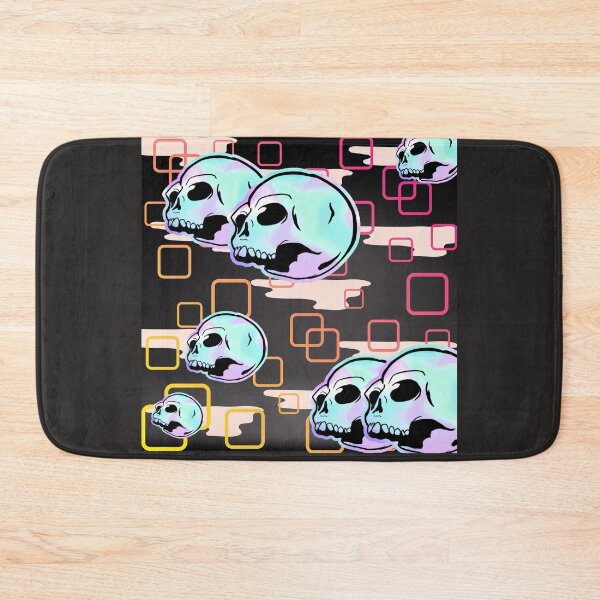 Item preview, Colorful Skull Pattern Colorful Squares designed and sold by aliyeus.