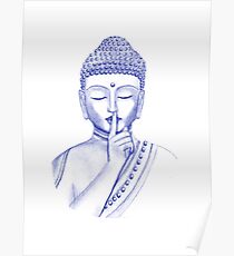 Shh ... do not disturb - Buddha Poster