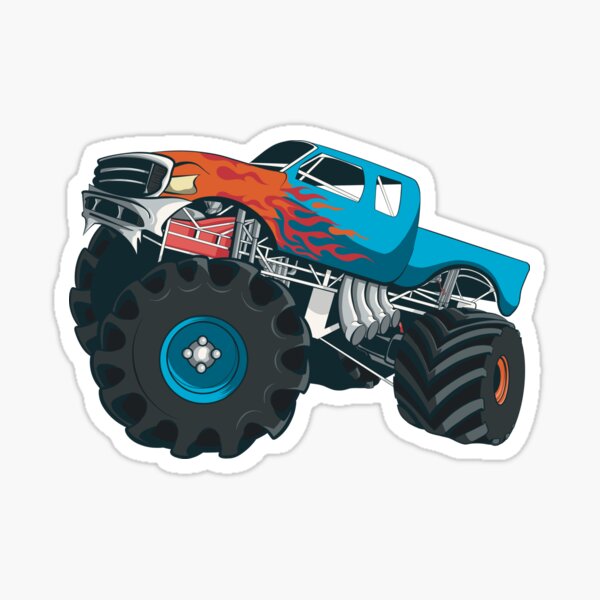 Monster Truck Stickers Redbubble