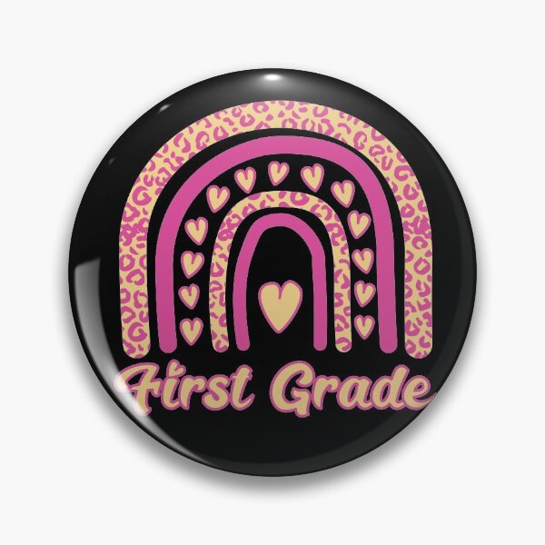 Item preview, First Grade - Animal Leopard Print Pink Rainbow designed and sold by Rhu Creations.