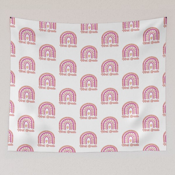Item preview, First Grade - Animal Leopard Print Pink Rainbow designed and sold by Rhu Creations.