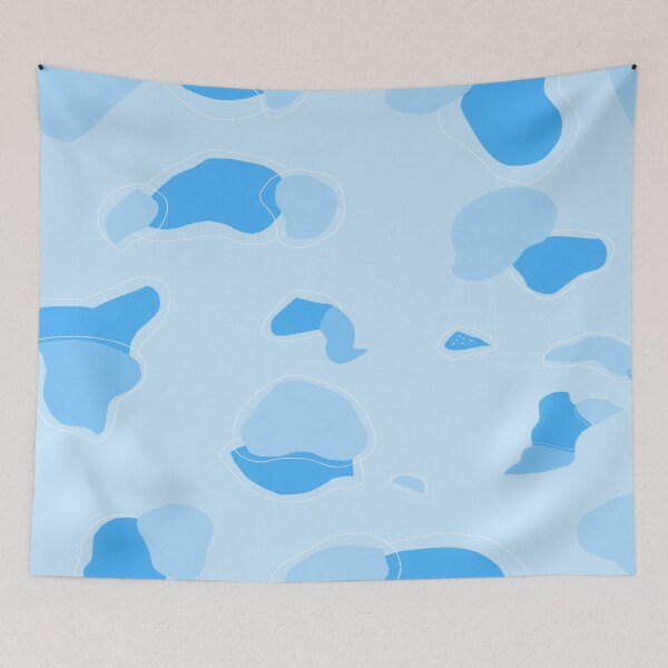 Aperçu de l'œuvre Respirez simplement | Patchs de vache bleue | créée et vendue par Artbysaeme.