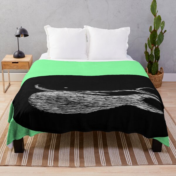 Item preview, Whale Dream Meditative Illustration black & white by Ungomario designed and sold by ungomario.