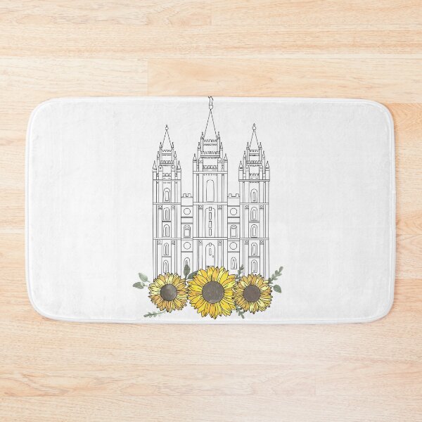 Item preview, Salt Lake City temple sunflowers designed and sold by Handdrawnbyzoe.