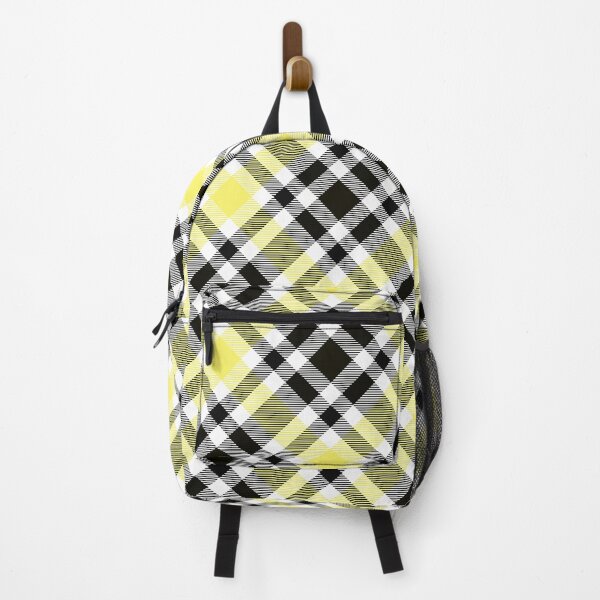 Item preview, Yellow Black and White Diagonal Buffalo Plaid designed and sold by Tamas Das.
