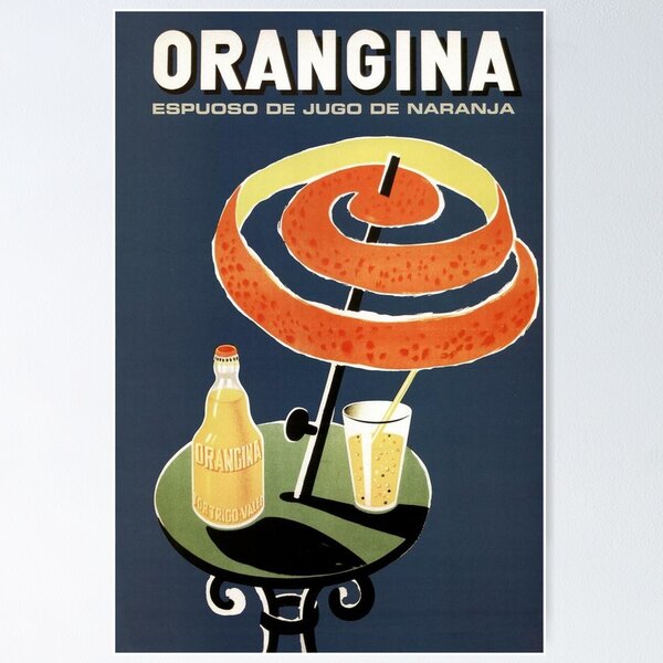 Item preview, Vintage Orangina Orange Poster designed and sold by harisxilau.