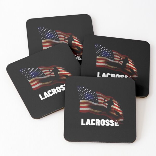 Item preview, lacrosse usa american flag designed and sold by Polla-Shirt.