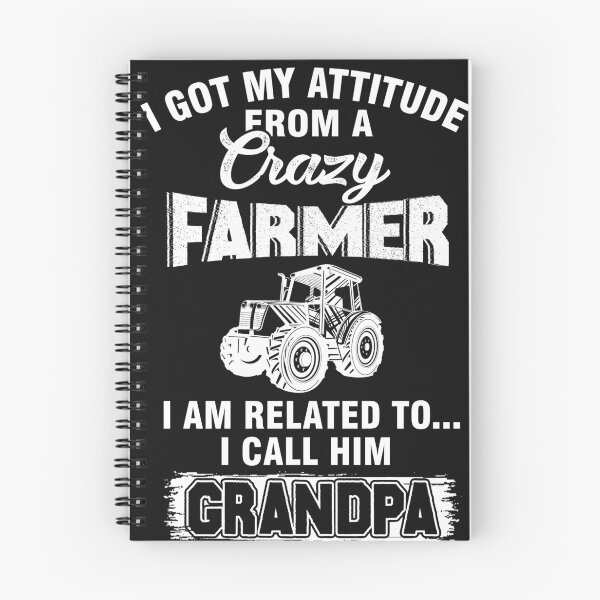 Item preview, I got my attitude from a crazy farmer i am related to... i call him grandpa t- shirt. Great gift for farmers on Christmas designed and sold by Titmit.