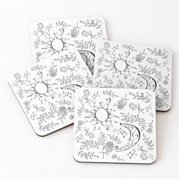 Item preview, Cosmic Floral Pattern designed and sold by escape-pod-art.