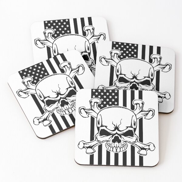 Item preview, Skull American Flag , Cross Skull Skeleton American Flag, Skull Gifts designed and sold by ARTsPlural.