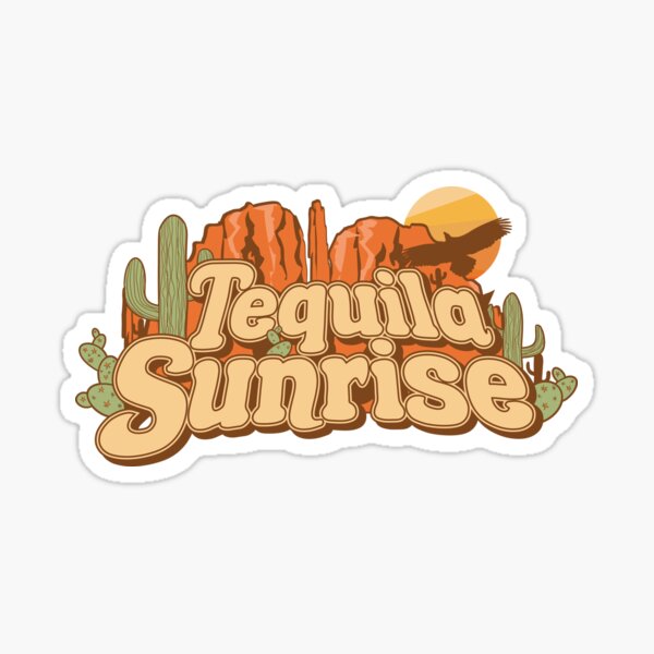 "Tequila Sunrise" Sticker for Sale by art78 Redbubble