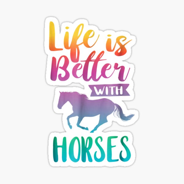Item preview, Cute Life Is Better With Horses Horseback Riding designed and sold by merloco002.