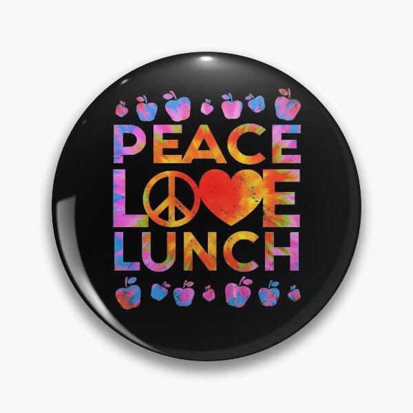 Item preview, Peace Love Lunch Cute Tie Dye Style Lunch Lady Funny designed and sold by kristazzsa112.