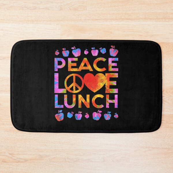 Item preview, Peace Love Lunch Cute Tie Dye Style Lunch Lady Funny designed and sold by kristazzsa112.