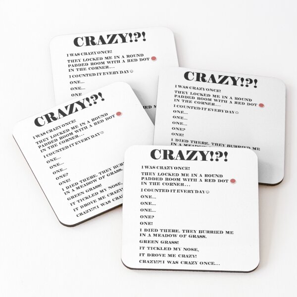 Item preview, crazy I was crazy once designed and sold by Punkydudesters Novelties .