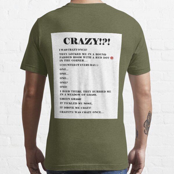 crazy I was crazy once Art Board Print for Sale by Punkydudesters