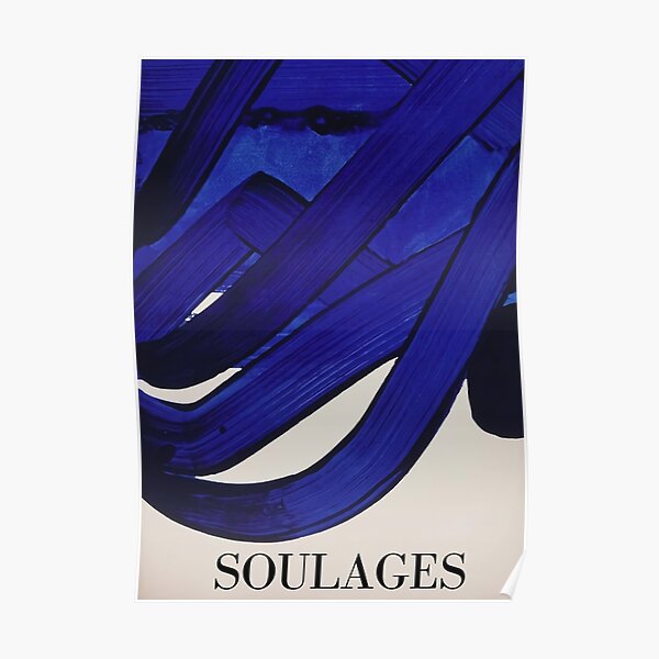 Bleu Moderne - Soulages Poster