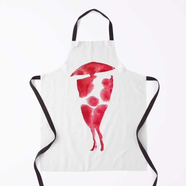 Item preview, Red hat and coat classic watercolor silhouette illustration designed and sold by Solybowie.
