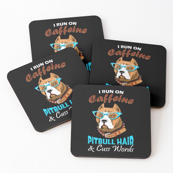 Item preview, Funny Pitbull Lover and Coffee Addict designed and sold by wowart4u.