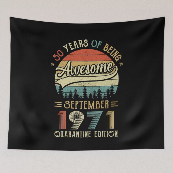 Item preview, Born September 1971 50th Birthday Gift Made in 1971 50 Year Old designed and sold by cadieuxart.