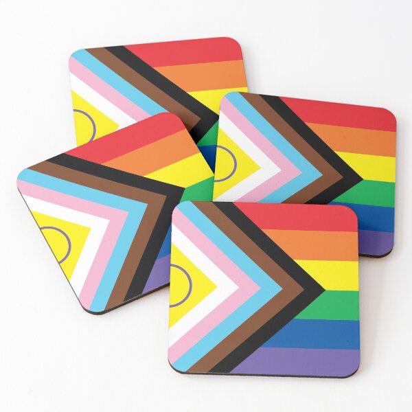 Item preview, New 2021 Intersex-Inclusive Progress Pride Flag designed and sold by HumanNation.