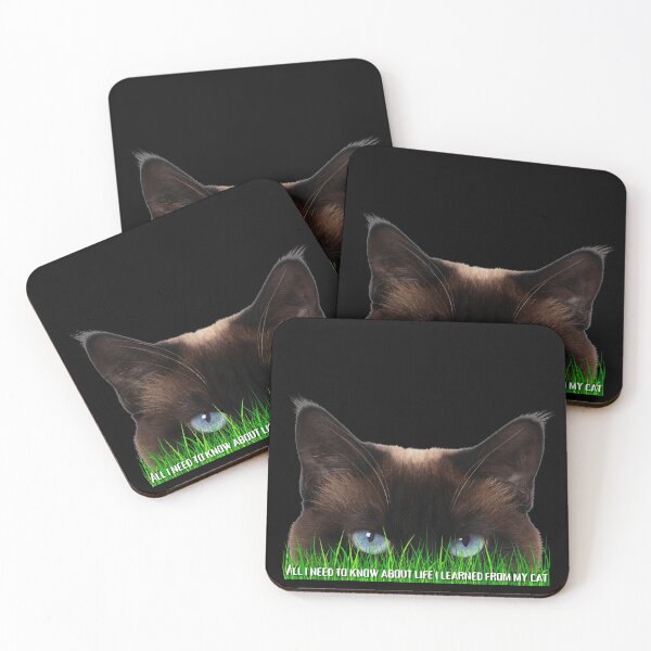 Item preview,   All i need to know about life i learned from my cat - Life is better with a cat - Cat Lover - Cool Cat designed and sold by Sun Sand & Sea Art.