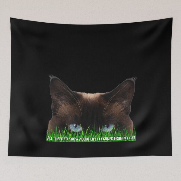 Item preview,   All i need to know about life i learned from my cat - Life is better with a cat - Cat Lover - Cool Cat designed and sold by Sun Sand & Sea Art.