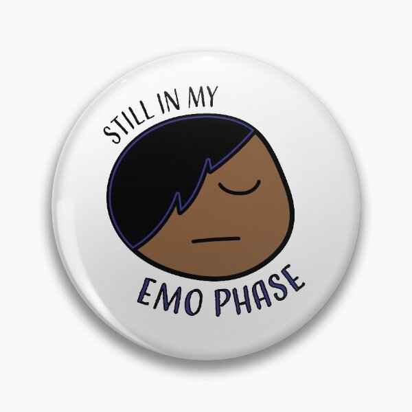 Item preview, Emo Phase - dark blue short hair, copper skin designed and sold by AnAngstyArtist.