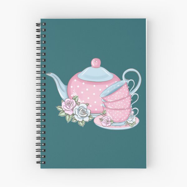 Item preview, Pink Watercolor Tea Pot And Finished Tea Cup With Flowers- Tea Party designed and sold by NewTrendings.