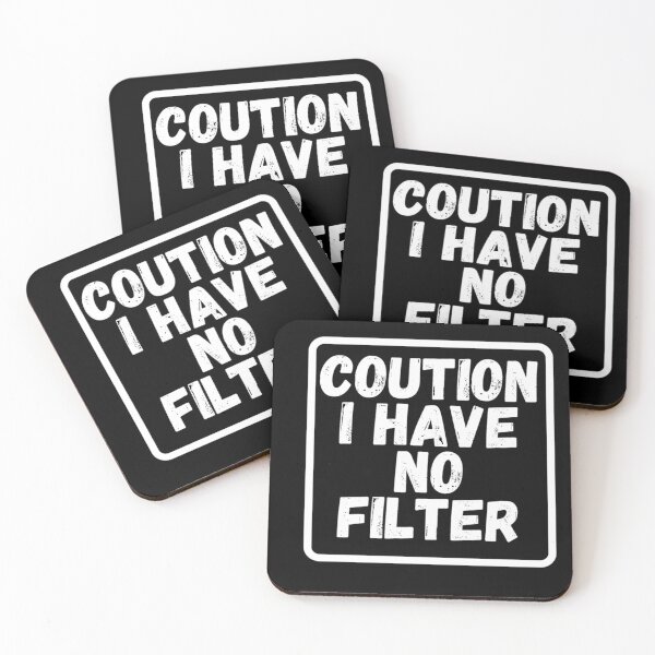 Item preview, Coution I Have No Filter | Motivation Quote designed and sold by namipaliso.