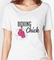 Camiseta ancha para mujer Polluelo del boxeo