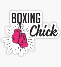 Boxing Chick Sticker