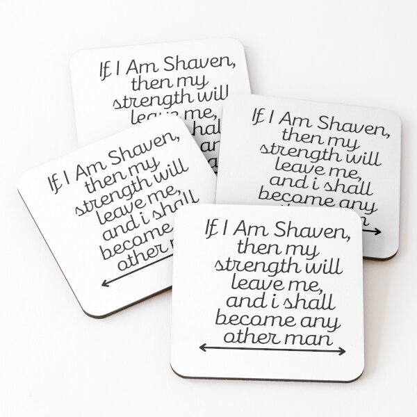 Item preview, If I Am Shaven,then my strength will leave me, and i shall become any other man | Motivation Quote designed and sold by namipaliso.