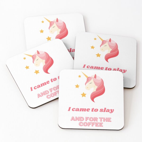 Item preview, I Came to Slay And For The Coffee (Unicorn) - Funny Teacher, Educator, Work Life designed and sold by mbhmerch.