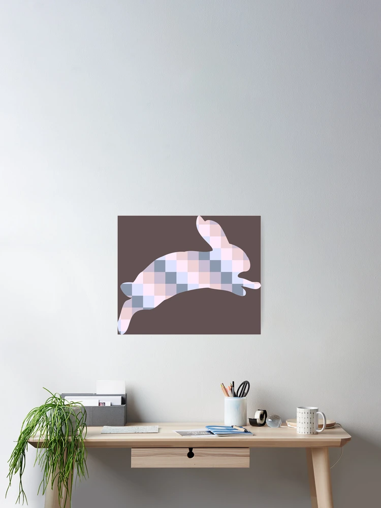 Thumbnail 2 of 3, Poster, Geomatric Rabbit designed and sold by DAFIN.