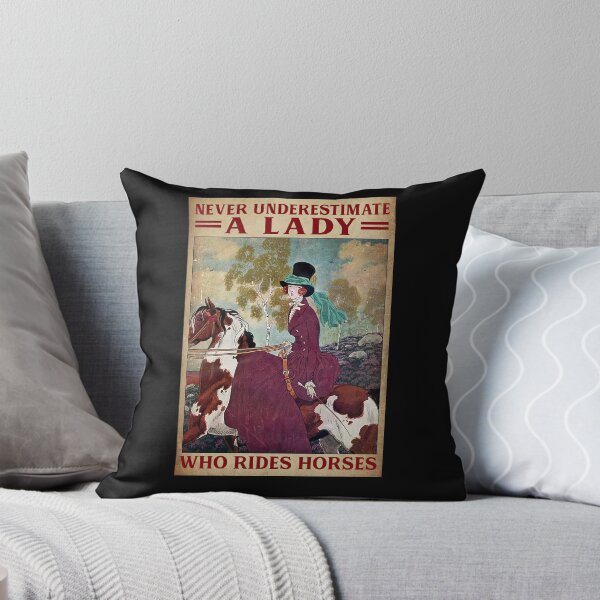 Item preview, Never Underestimate A Lady Who Rides Horses - Woman Riding Horses designed and sold by hippololocc.