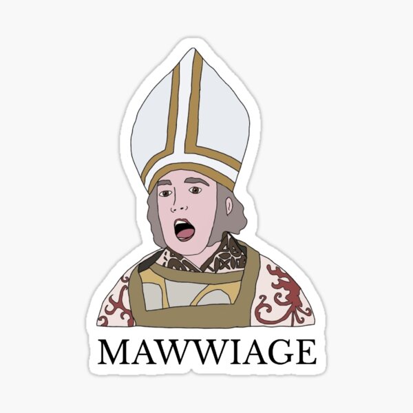 Officiant Princess Bride with text Sticker