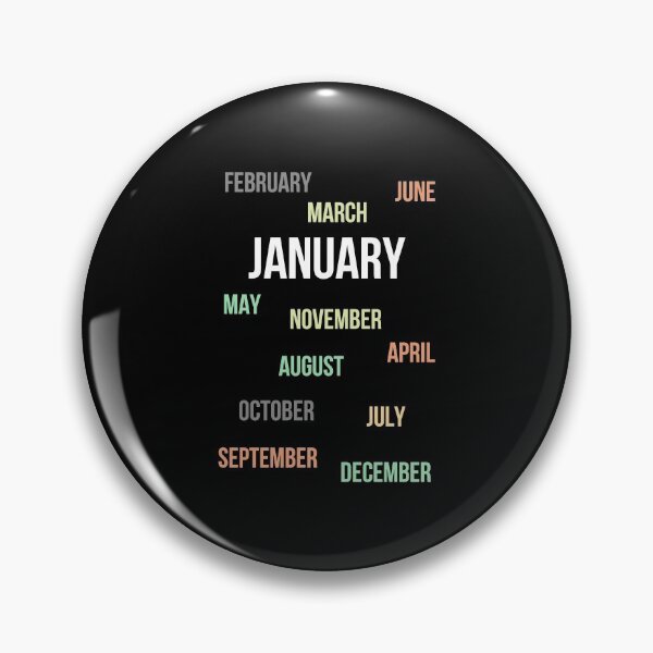 Item preview, Names of Months with Focus on January designed and sold by Digital Lama Creations.