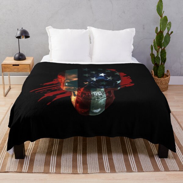 Item preview, American Flag Skull designed and sold by quarantineshop.