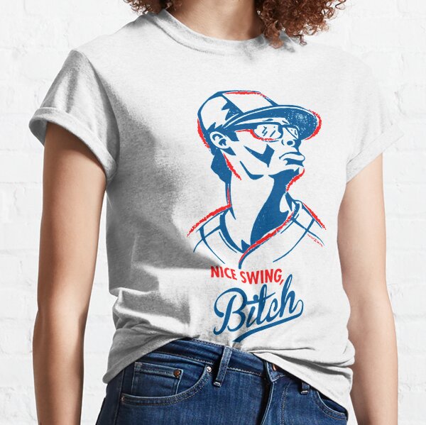 Bucktee Joe Kelly Nice Swing Nitch Shirt (Style: Ladies T-Shirt, Color: Royal, Size: XL)