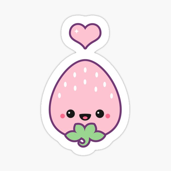 Cute Strawberry Cupcake Sticker for Sale by sugarhai