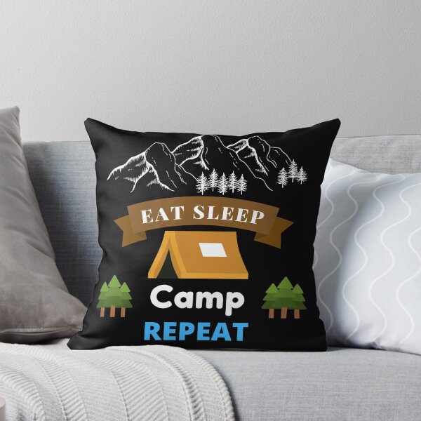Item preview, Eat Sleep Camp Repeat designed and sold by Water Flick.