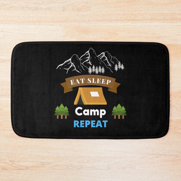 Artikelvorschau, Eat Sleep Camp-Wiederholung entworfen und verkauft von Water Flick.