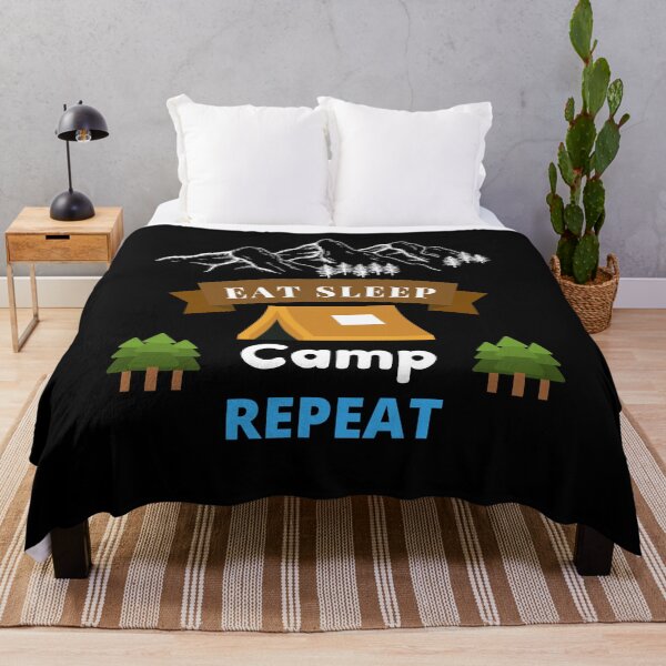 Artikelvorschau, Eat Sleep Camp-Wiederholung entworfen und verkauft von Water Flick.
