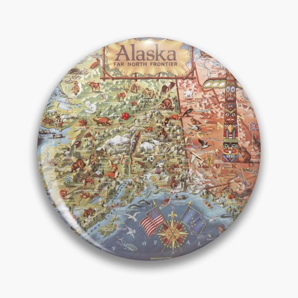 Item preview, Alaska Map Map, Travel and Explore designed and sold by Mauswohn.