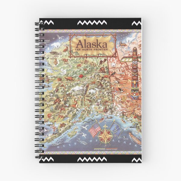Item preview, Alaska Map Map, Travel and Explore designed and sold by Mauswohn.